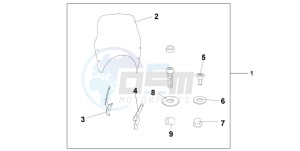 CBF600SA drawing FLY SCREEN