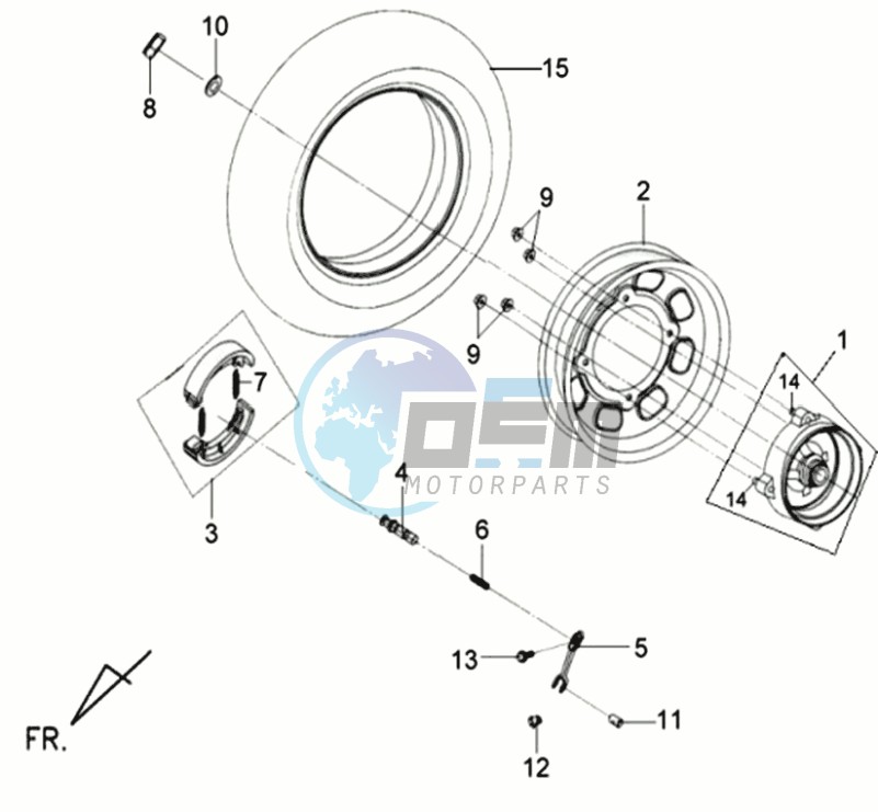 REAR WHEEL / CENTRAL STAND