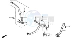 CR250R drawing PEDAL