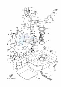 YXZ1000E YXZ1000R (B5J7) drawing FUEL TANK