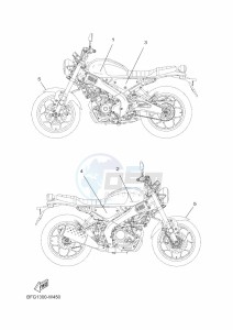 XSR125 MTM125 (BFG1) drawing GRAPHIC & EMBLEM