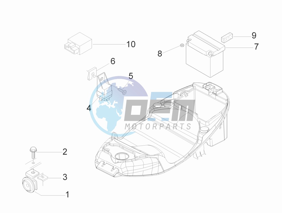 Remote control switches - Battery - Horn