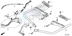 TRX420FA2G TRX420F Europe Direct - (ED) drawing PEDAL/STEP