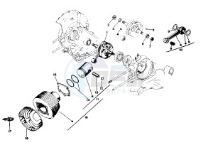 PXE ARCOBALENO 125 drawing Cylinder - Piston