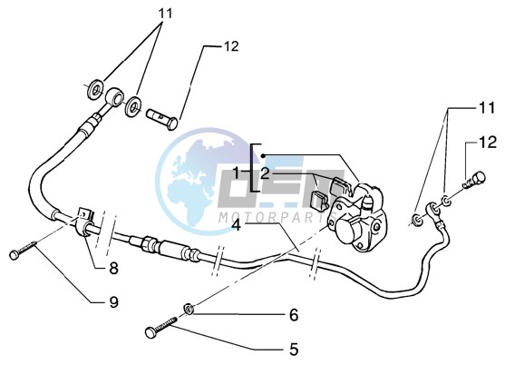 Rear caliper