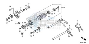 CB1000RF CB1000R 2ED drawing GEARSHIFT DRUM