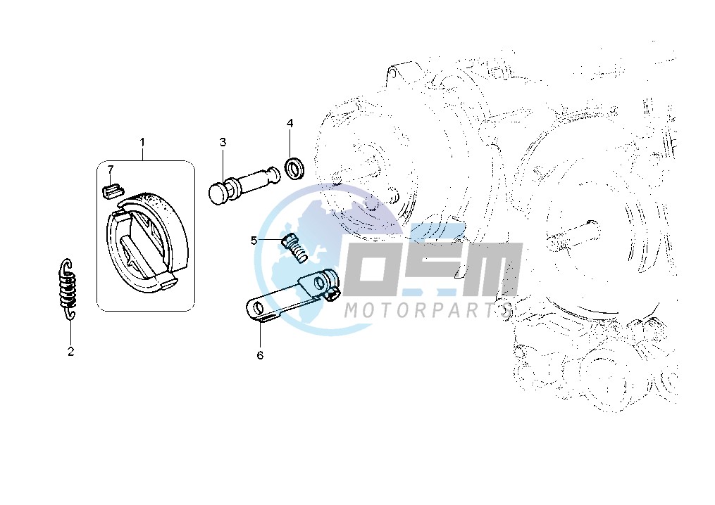 Brake shoe Rear