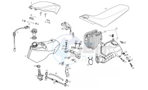 SMT 50 (EMEA) drawing Tank - Air box - Saddle