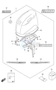 DF 200AP drawing Engine Cover