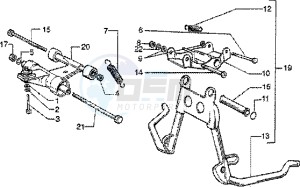 ET2 50 drawing Central Stand - Swinging arm