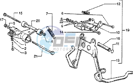 Central Stand - Swinging arm