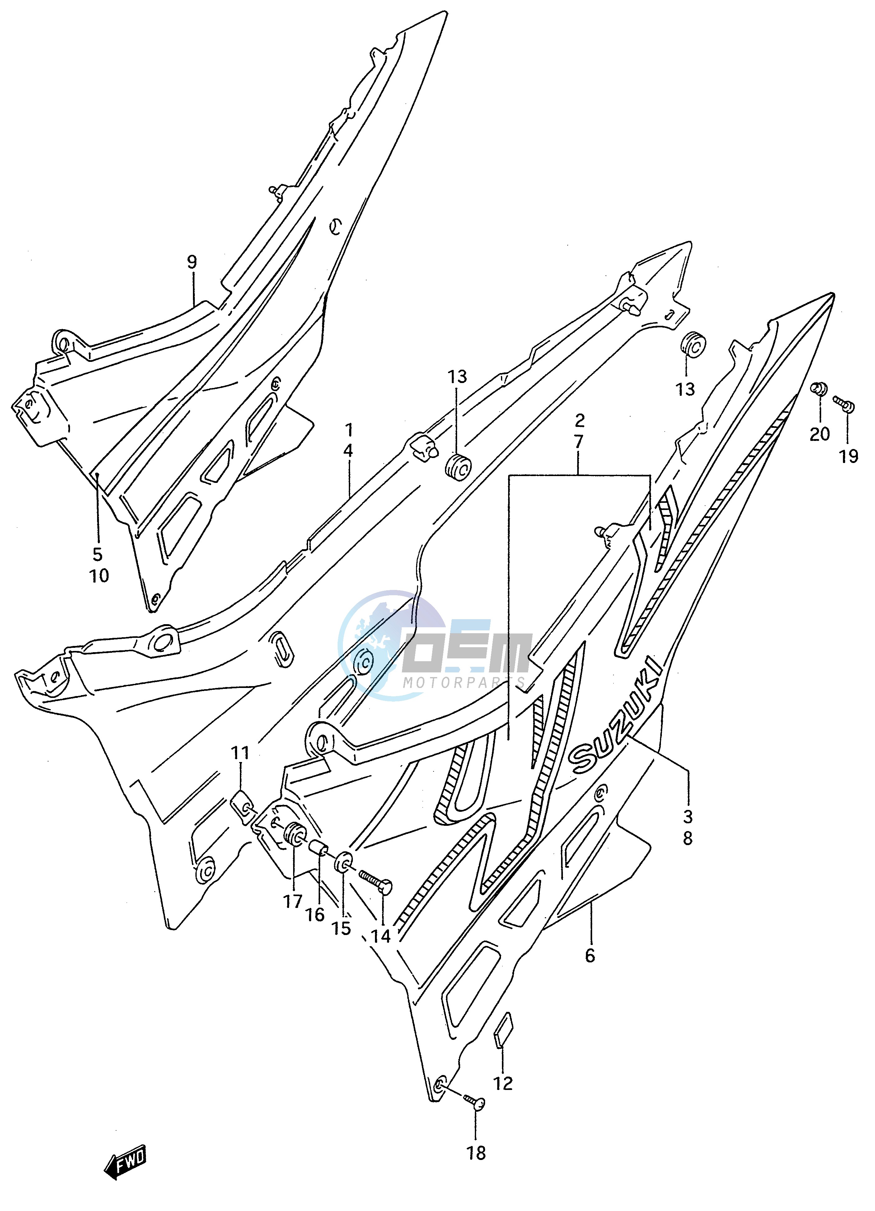 FRAME COVER (MODEL N P)