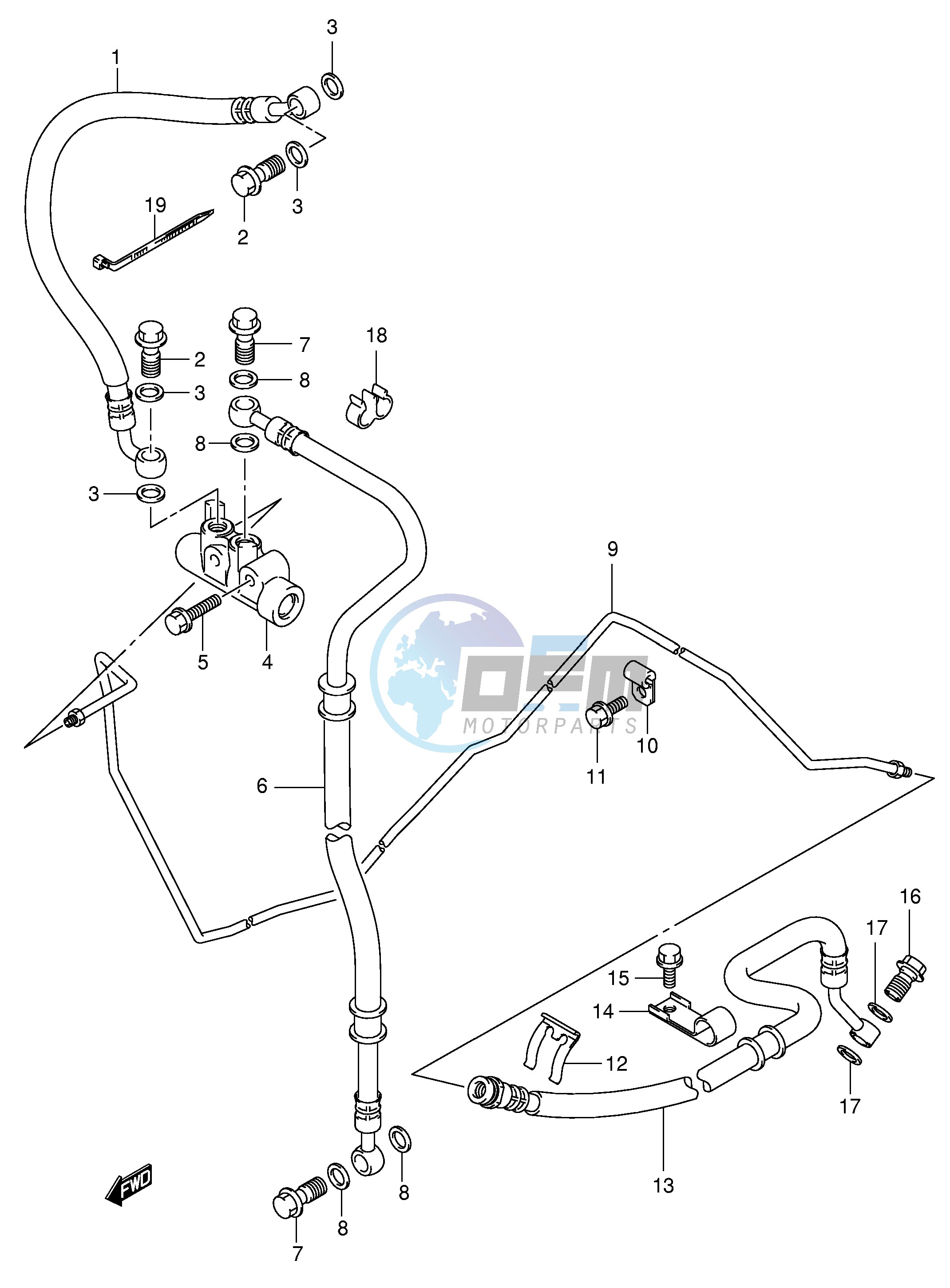 REAR BRAKE HOSE