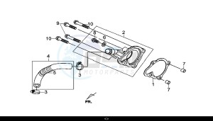 GTS 300I ABS (LN30W9-EU) (L7-M0) drawing WATER PUMP COVER / GTS 300I ABS (LN30W9-EU) (L7-M0)