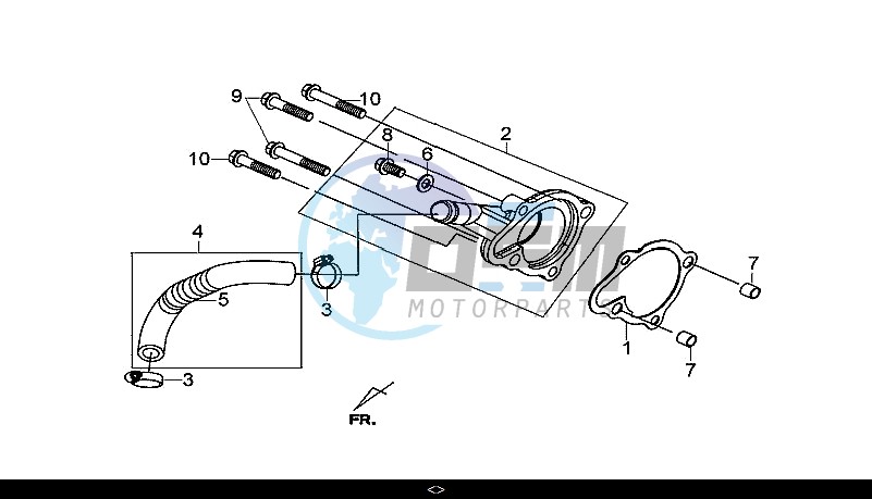 WATER PUMP COVER / GTS 300I ABS (LN30W9-EU) (L7-M0)