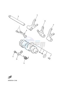 XJR1300C XJR 1300 (2PN1) drawing SHIFT CAM & FORK