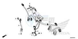 CTX1300AE CTX1300A UK - (E) drawing SUB HARNESS