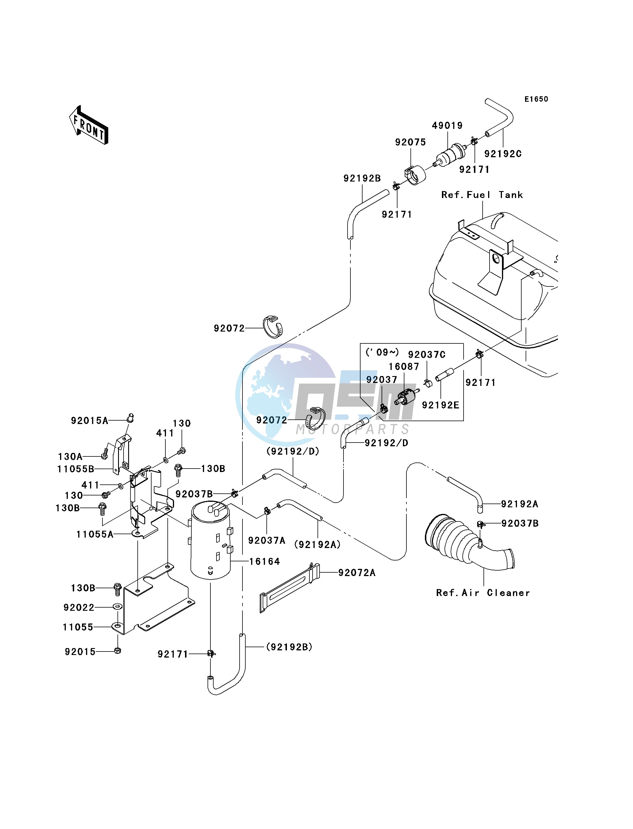 FUEL EVAPORATIVE SYSTEM -- CA- -