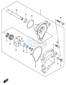 GSX-250RA drawing WATER PUMP