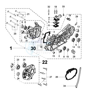 LOOXOR 2A EU drawing CRANKCASE