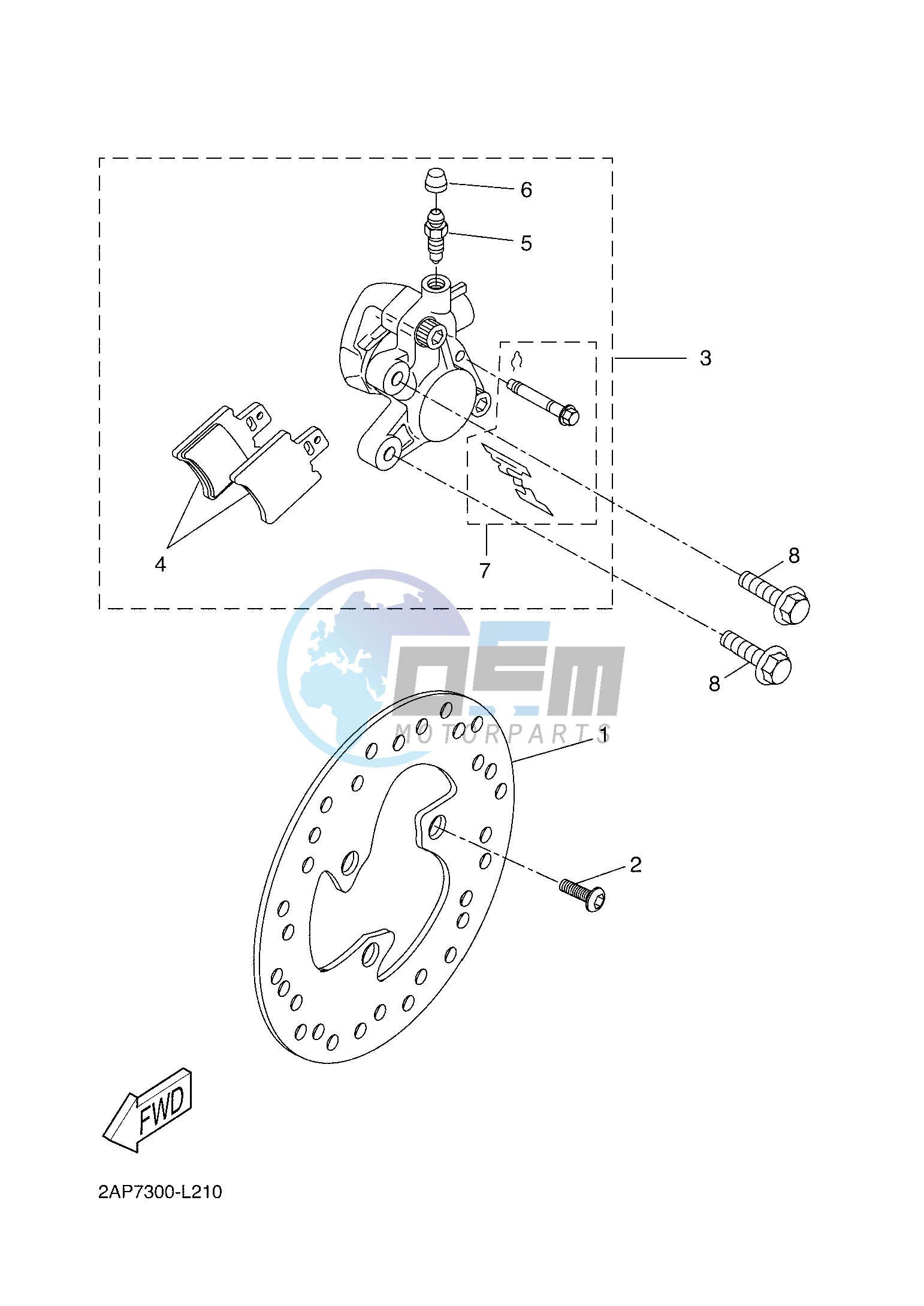 FRONT BRAKE CALIPER