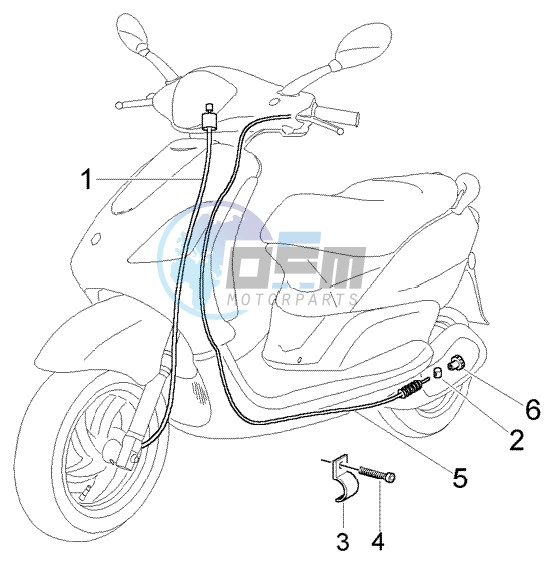 Odometer transmissions - rear brake