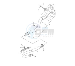 YZ F 250 drawing EXHAUST CA