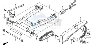 CB500 drawing SWINGARM