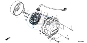 VFR800XB Crossrunner E drawing GENERATOR