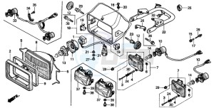 TRX400FW FOURTRAX FOREMAN drawing HEADLIGHT (2)