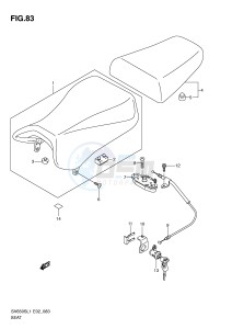 SV650S (E2) drawing SEAT (SV650SUL1 E24)