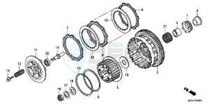 CBR600FAC drawing CLUTCH