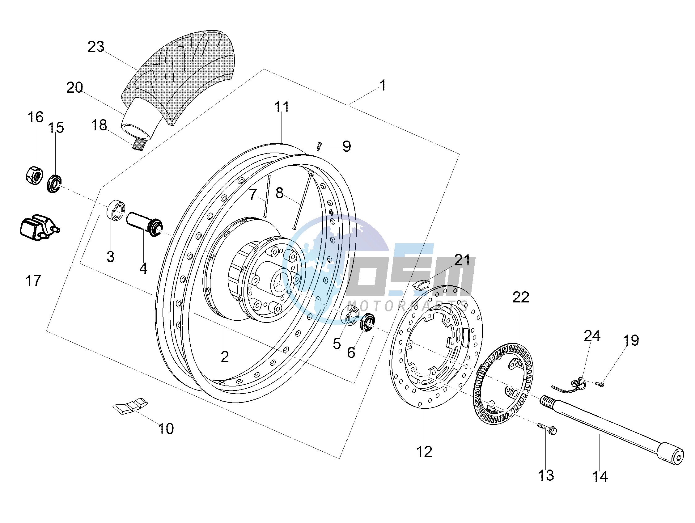 Rear wheel