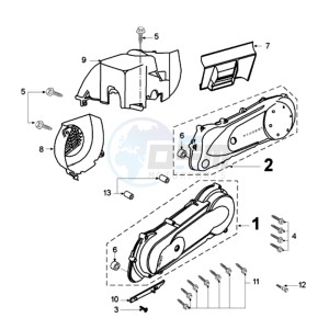 TKR R A BE drawing CRANKCASE COVER