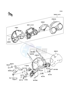 1400GTR_ABS ZG1400CCF FR GB XX (EU ME A(FRICA) drawing Meter(s)