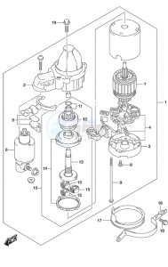 DF 150 drawing Starting Motor