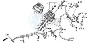 CBR600RA9 BR / ABS MME - (BR / ABS MME) drawing FRONT VALVE UNIT (CBR600RA)