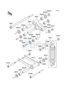 VN800 CLASSIC VN800-B10P GB XX (EU ME A(FRICA) drawing Suspension/Shock Absorber