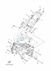 XSR900 MTM850 (BAEE) drawing FRAME