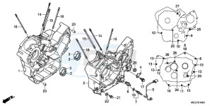 VT750C2BC drawing CRANKCASE (VT750C2B/C2S/CS/C/CA)