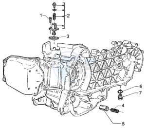 Beverly 125 RST drawing By-pass valve - Chain tightener