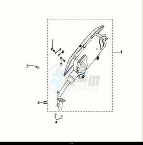 ORBIT III 50 (XE05W2-EU) (E5) (M1) drawing EXHAUST MUFFLER