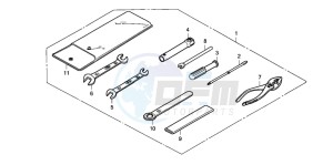 CB125T drawing TOOLS