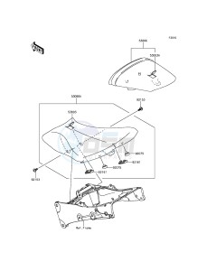 NINJA_ZX-6R ZX636EFFA FR GB XX (EU ME A(FRICA) drawing Seat