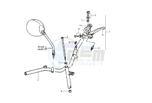 Zip 50 drawing Rear brake control