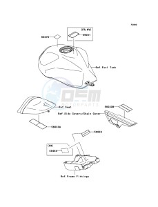 Z1000 ZR1000A6F FR GB XX (EU ME A(FRICA) drawing Labels