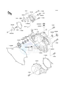 KX 65 A [KX65] (A1-A5) [KX65] drawing ENGINE COVER-- S- -