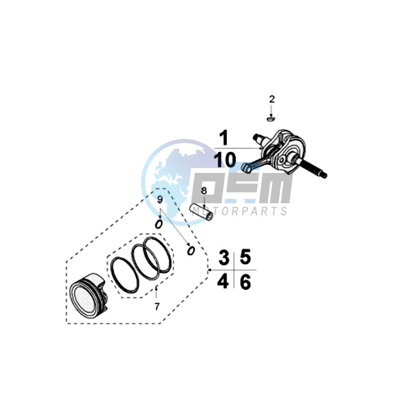 CRANKSHAFT AND CYLINDER