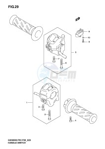 GS500 (P3) drawing HANDLE SWITCH (MODEL K3 K4 K5)