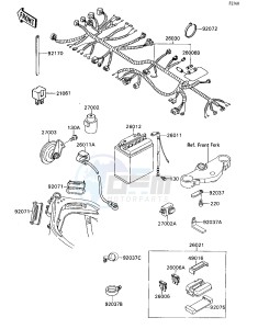 ZX 750 H [NINJA ZX-7] (H2) [NINJA ZX-7] drawing CHASSIS ELECTRICAL EQUIPMENT